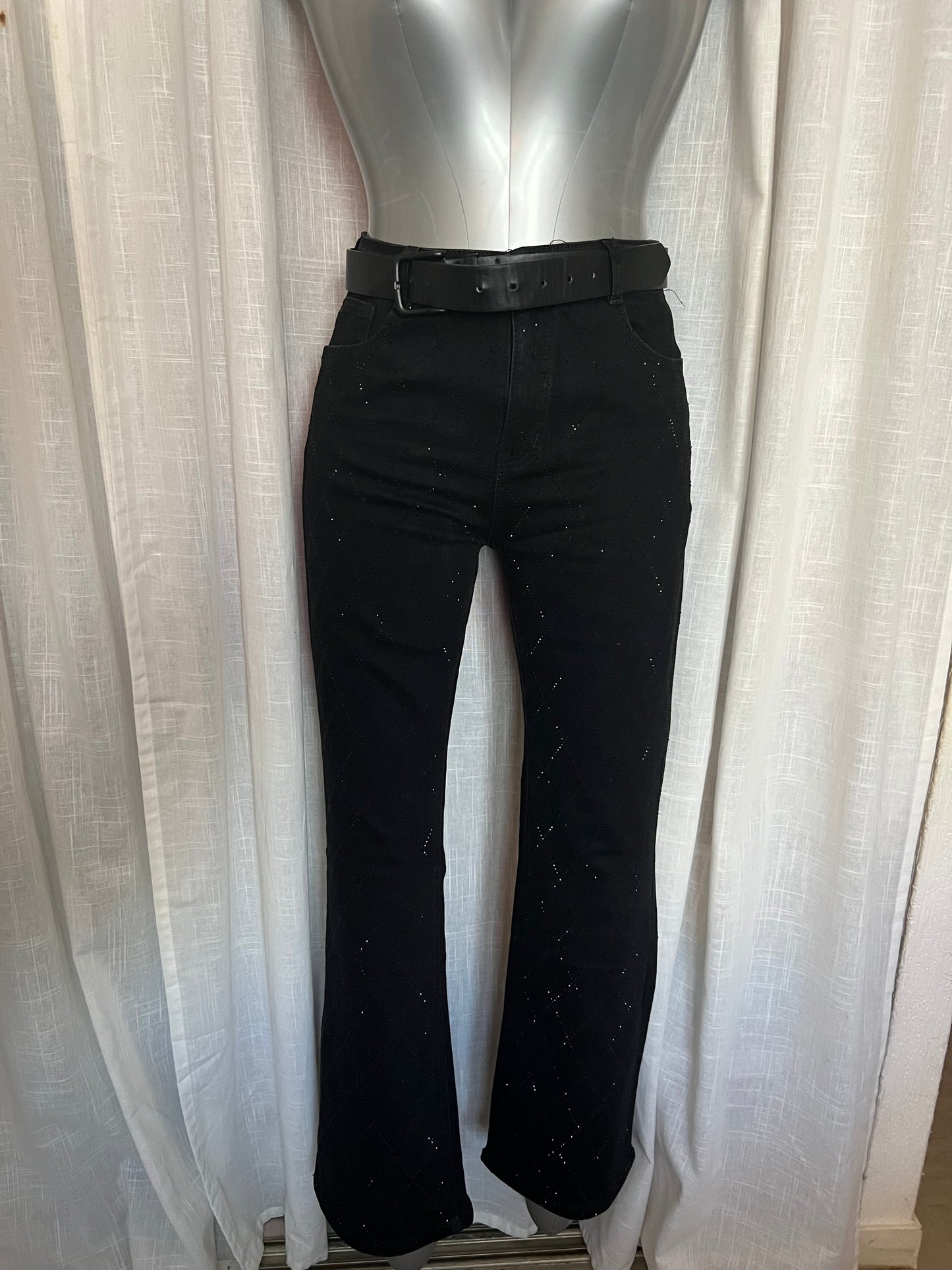 Jeans flare à strass Kenya-The Phénix Styles