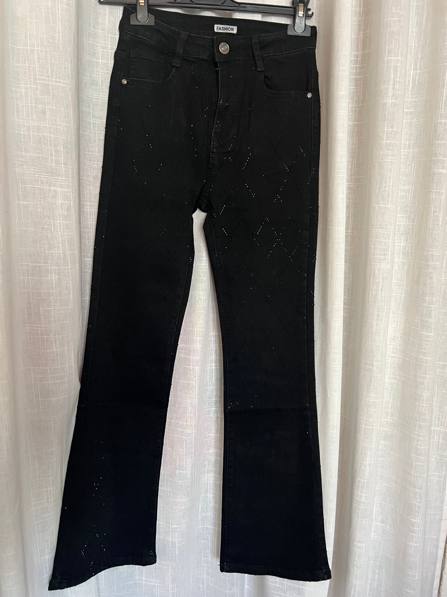 Jeans flare à strass Kenya-The Phénix Styles
