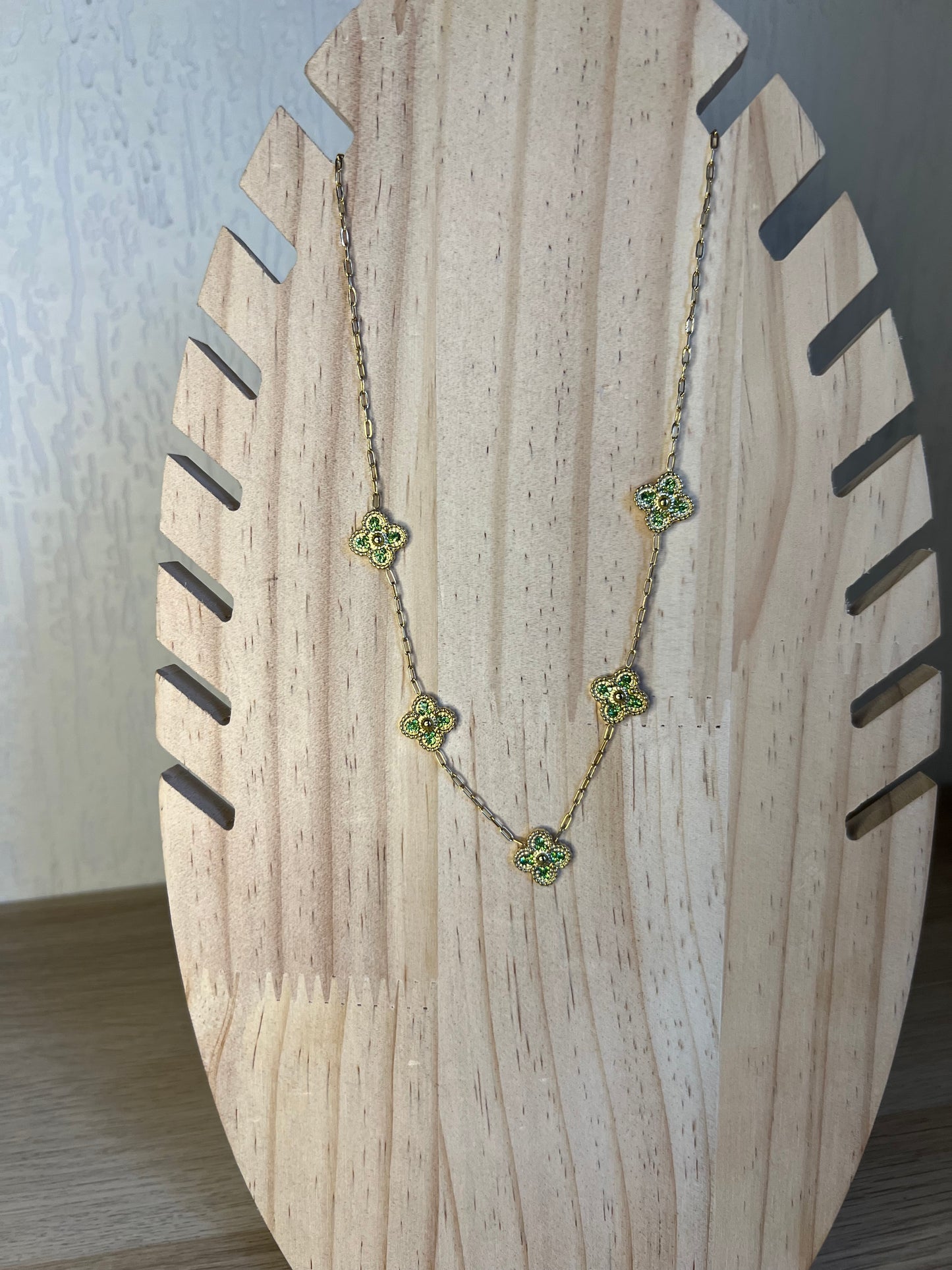 Collier trèfle ☘️vert-The Phénix Styles