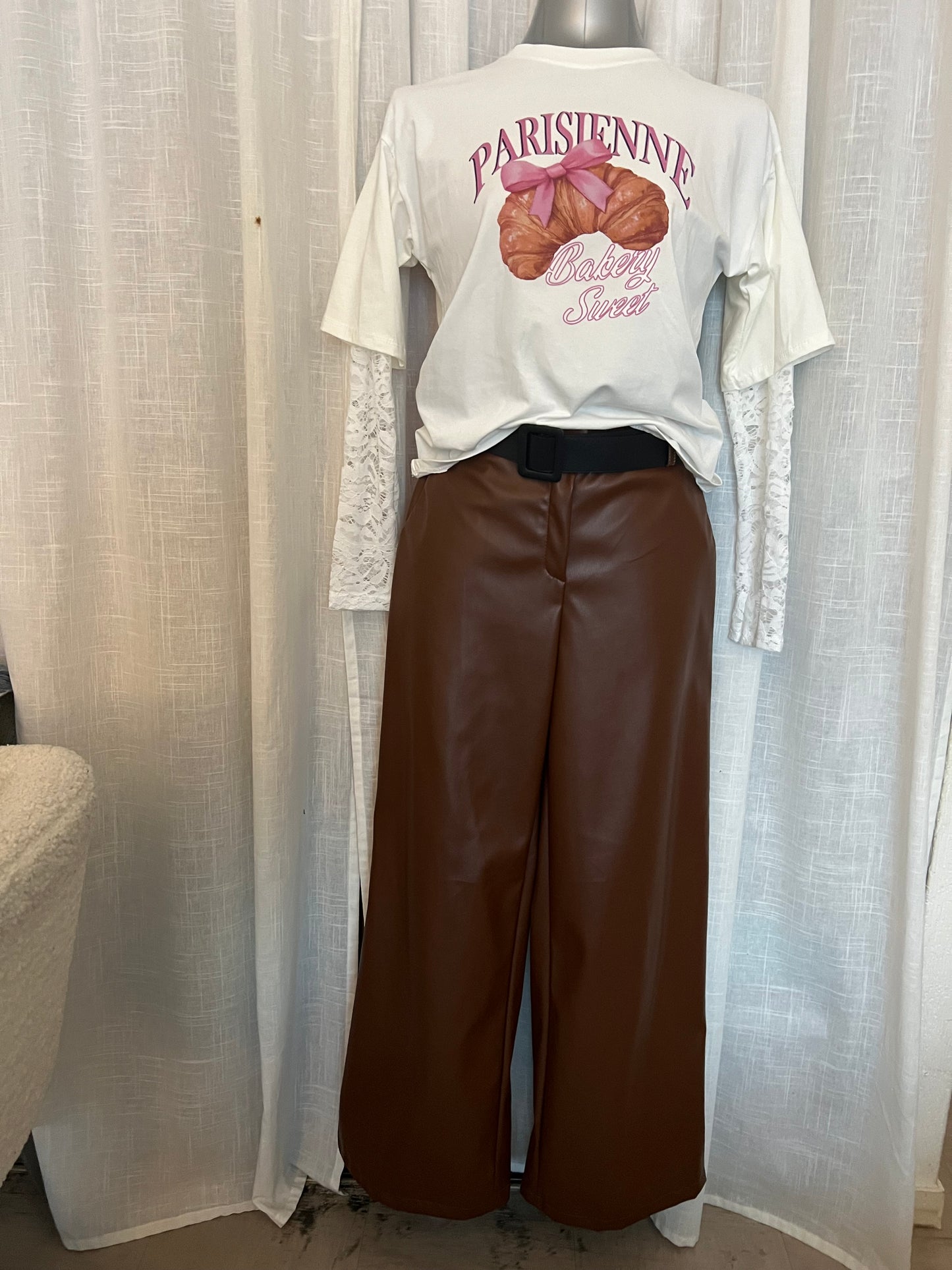Pantalon large Similicuir Sharly- The Phénix Styles