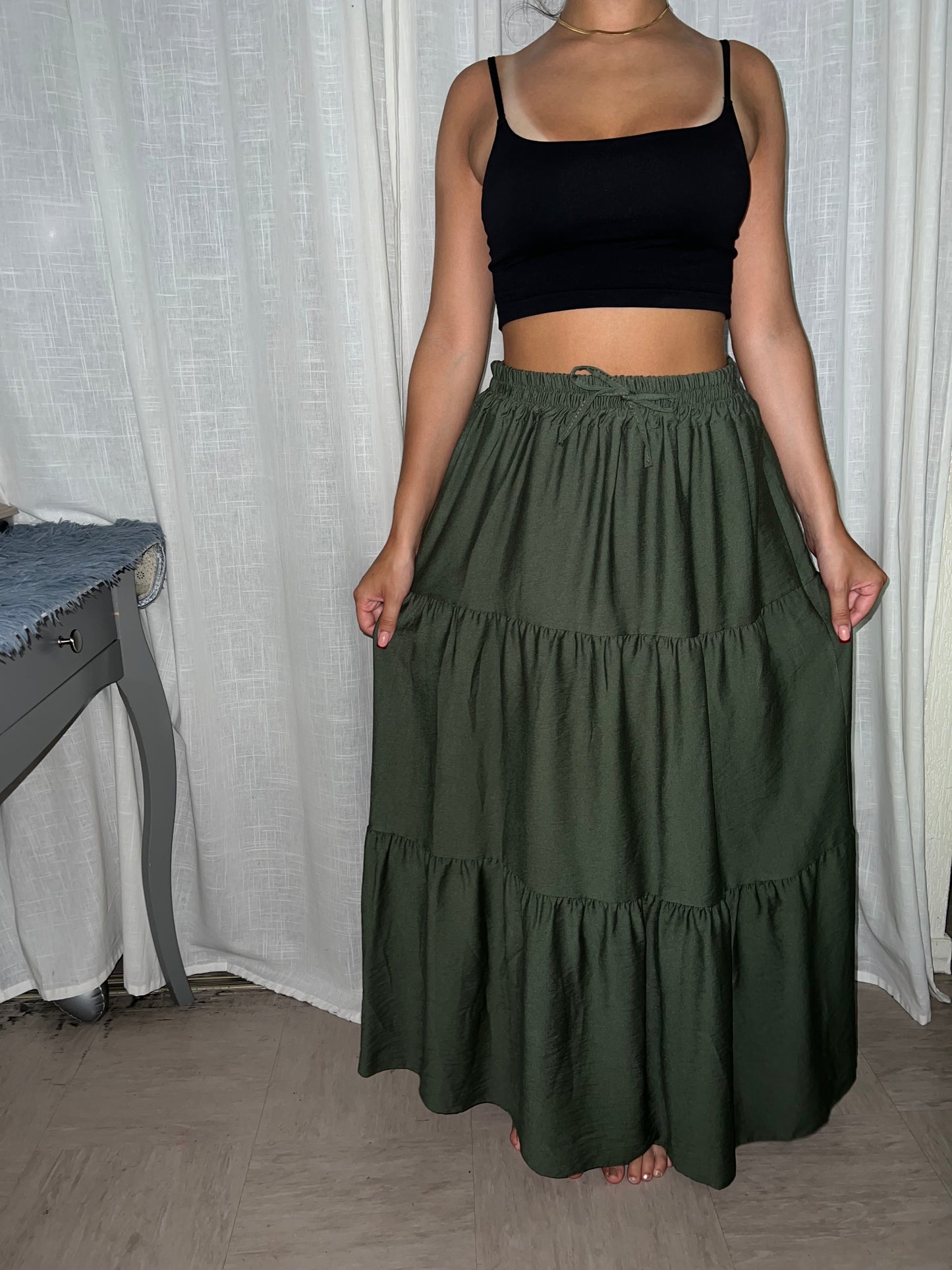 Jupe longue Esmeralda-The Phénix Styles