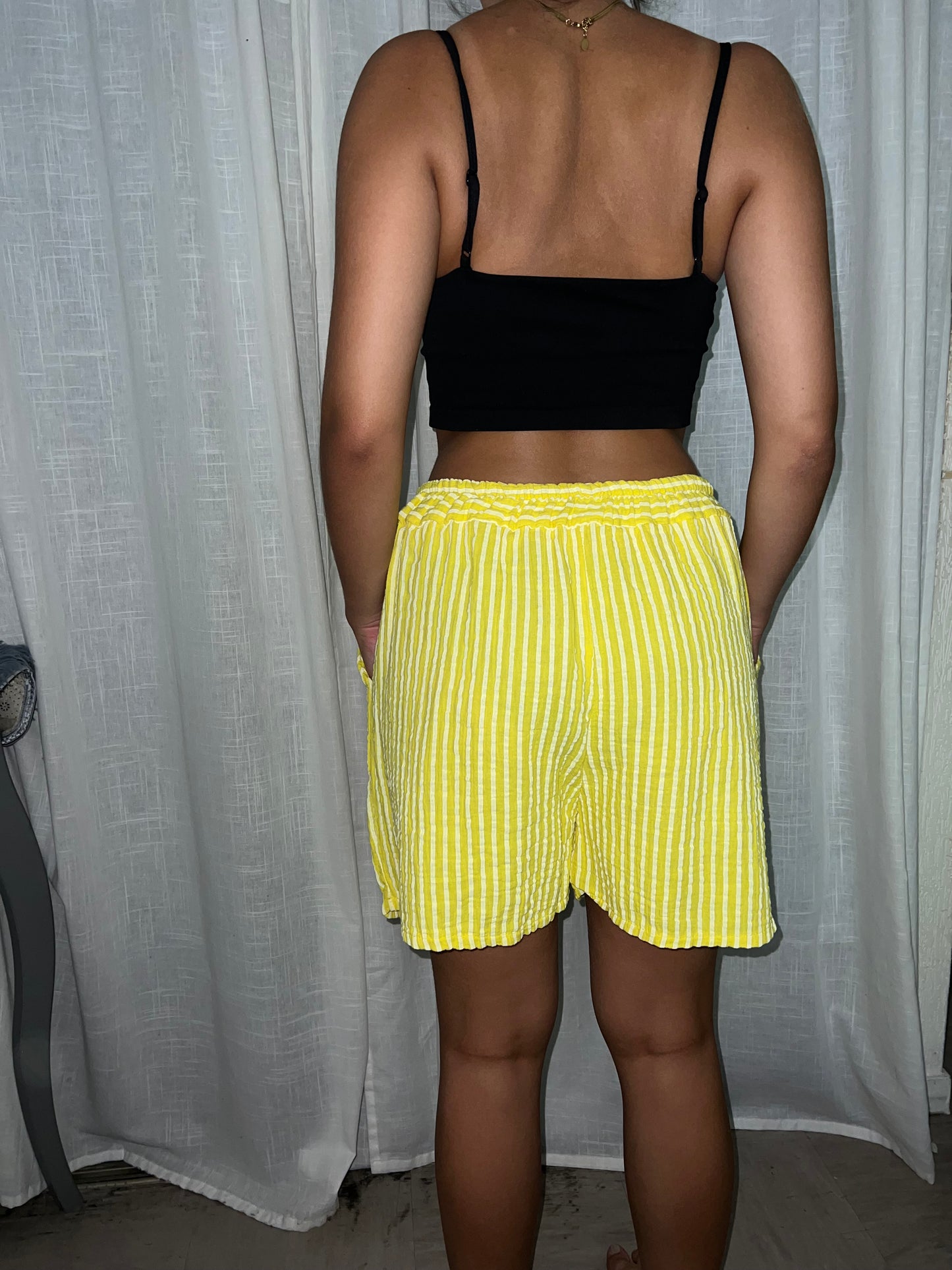 Short-rayures gaz de coton CLÉOPÂTRE-The Phénix Styles