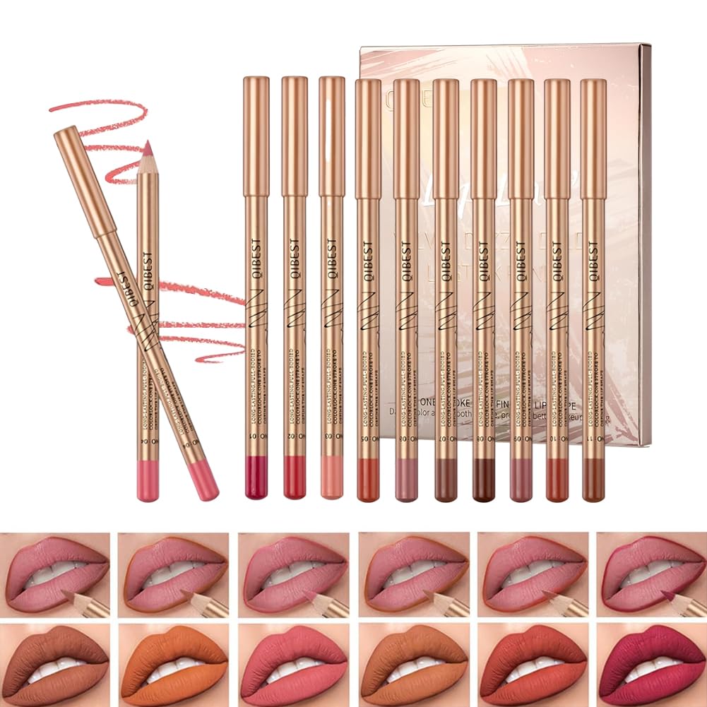 Lipliner Crayon Set,Nude Crayons à Lèvres-The Phénix Styles