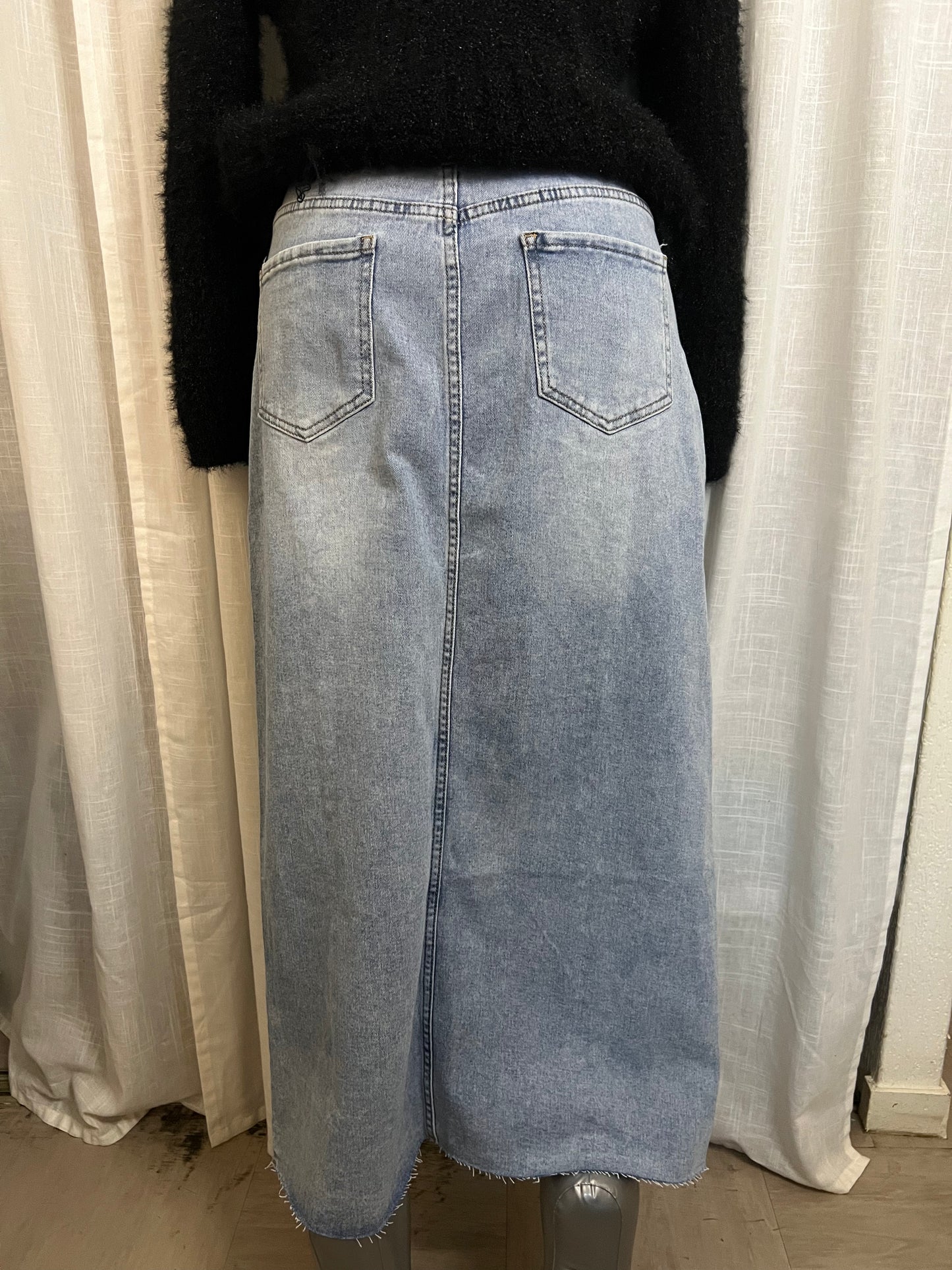 Jupe Jeans longue Dahiné-The Phénix Styles