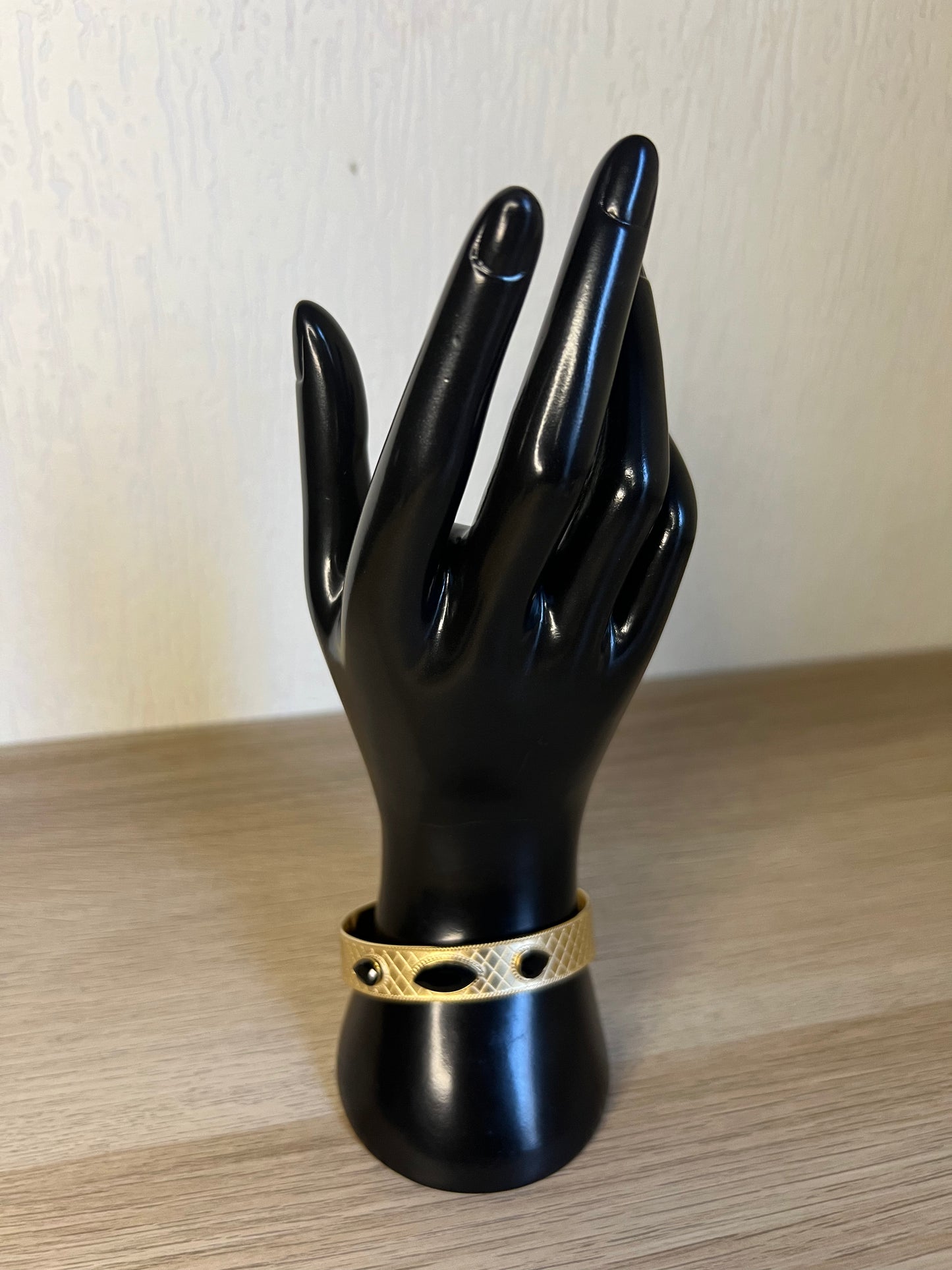 Jonc bijoux noir-The Phénix Styles
