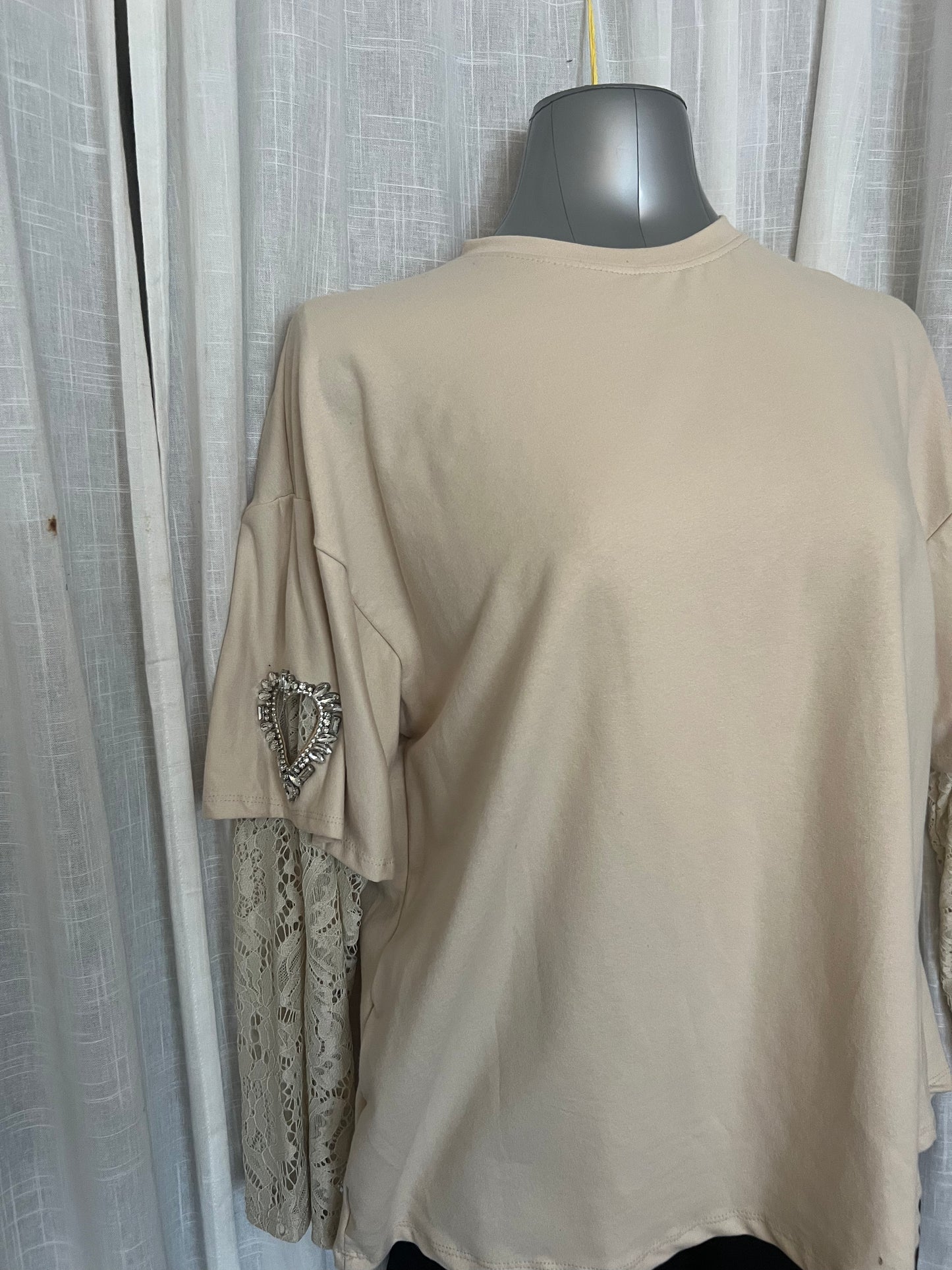 T-Shirt dentelle cœur ❤️-The Phénix Styles