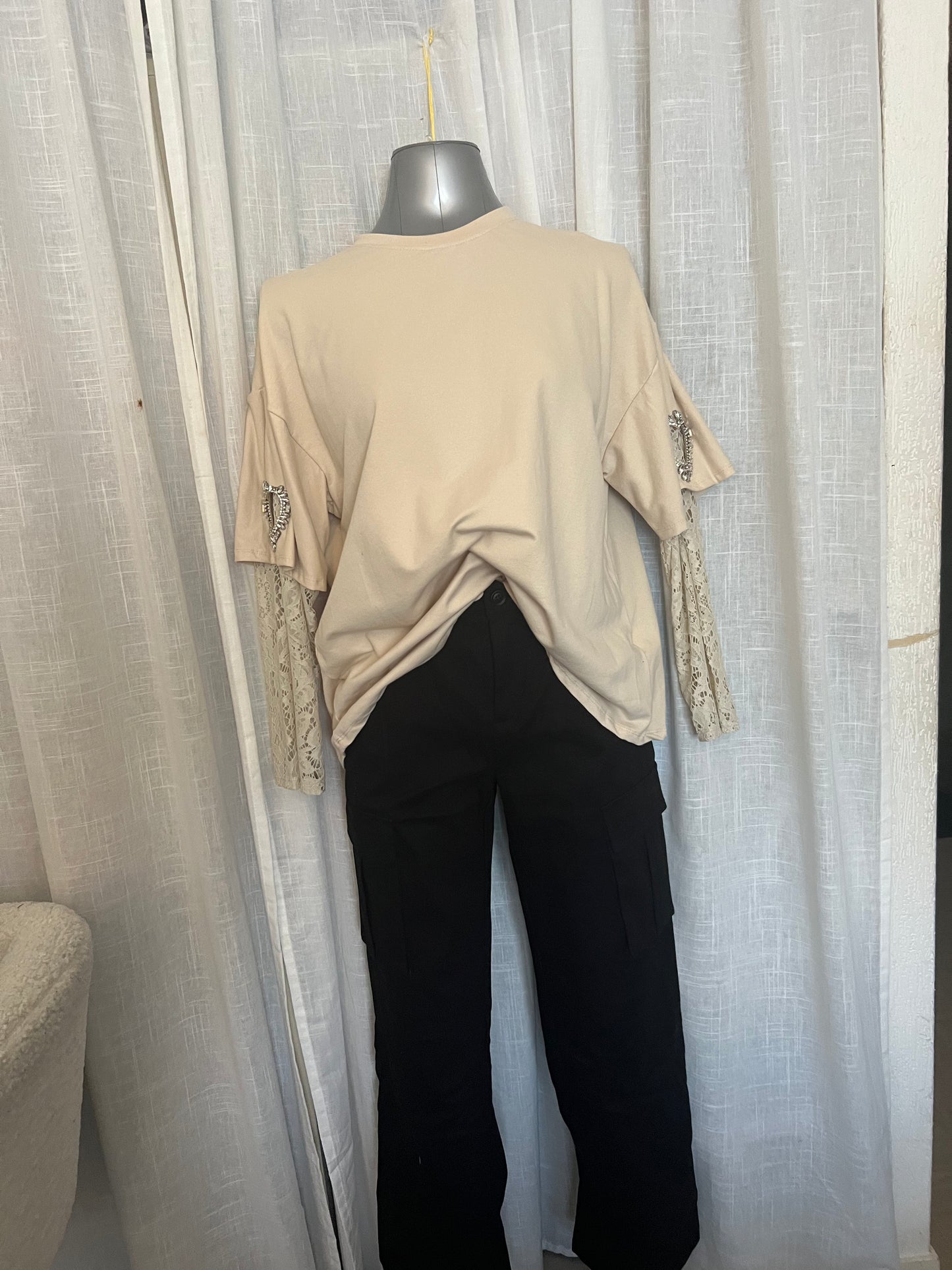 T-Shirt dentelle cœur ❤️-The Phénix Styles