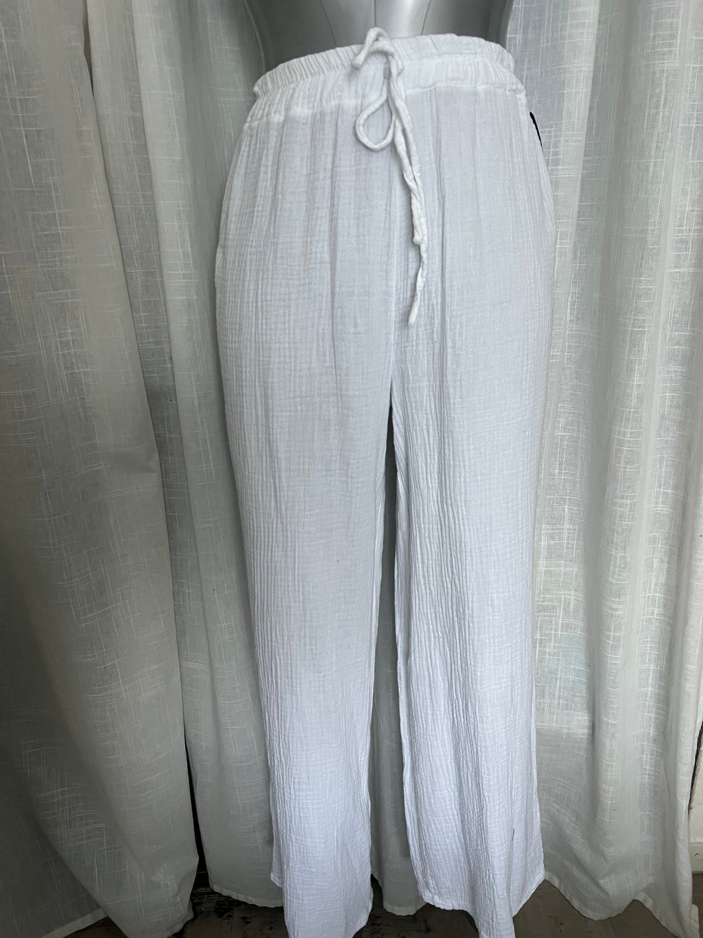 Pantalon Julia gaze de coton-The Phénix Styles