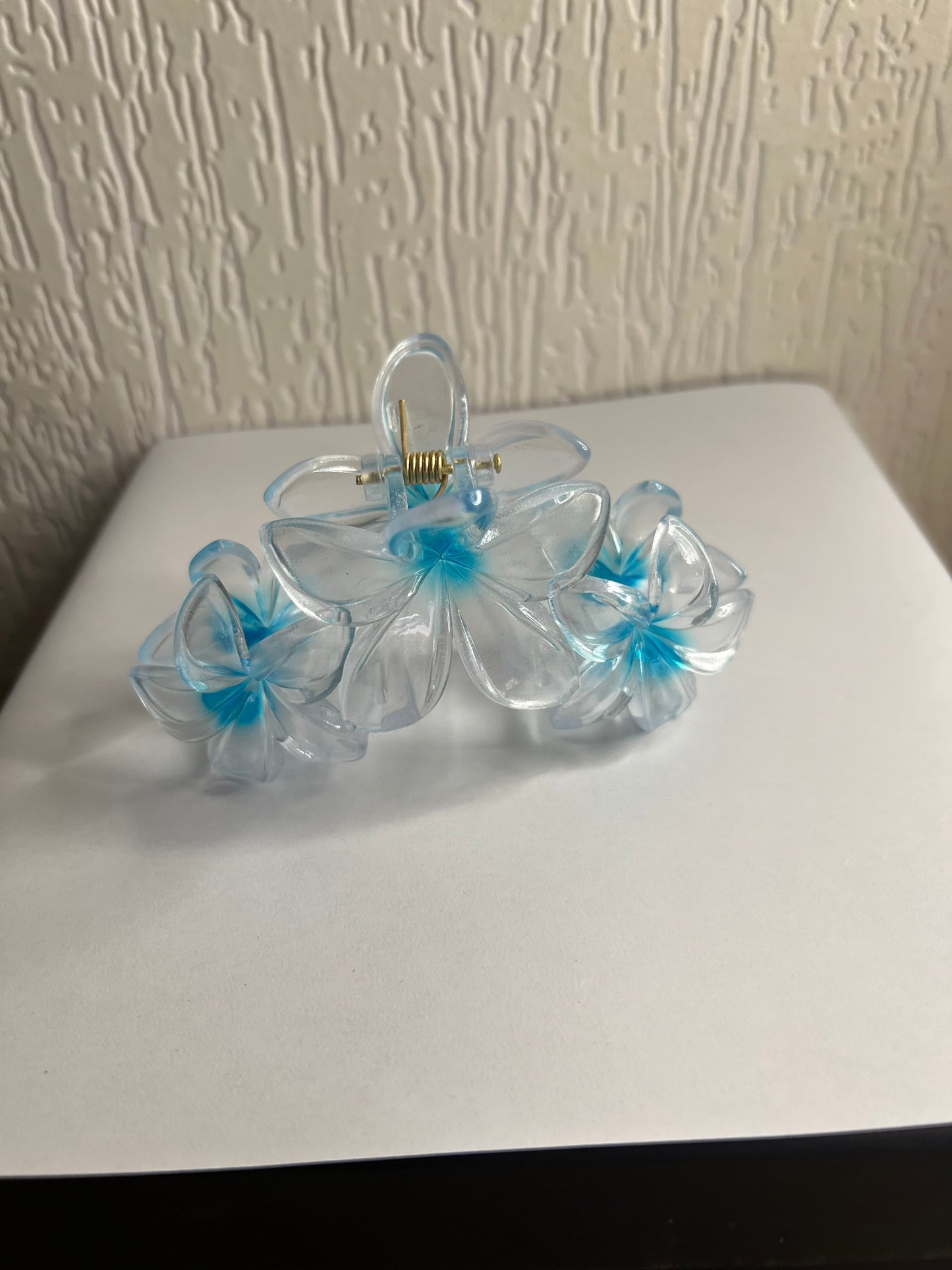 Pince à cheveux fleur transparente-The Phénix Styles