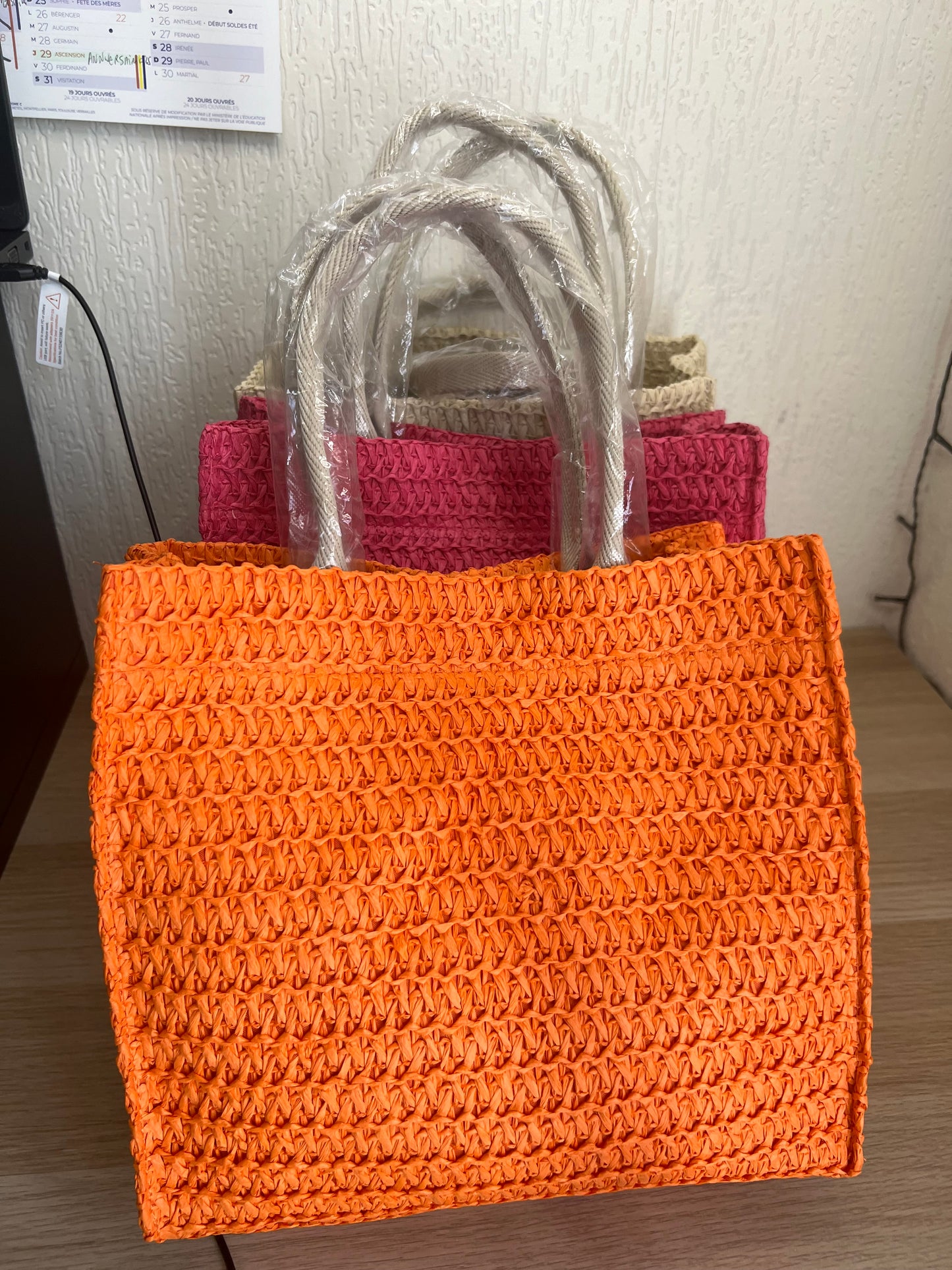 Sac cabas style paille JELLY-The Phénix Styles