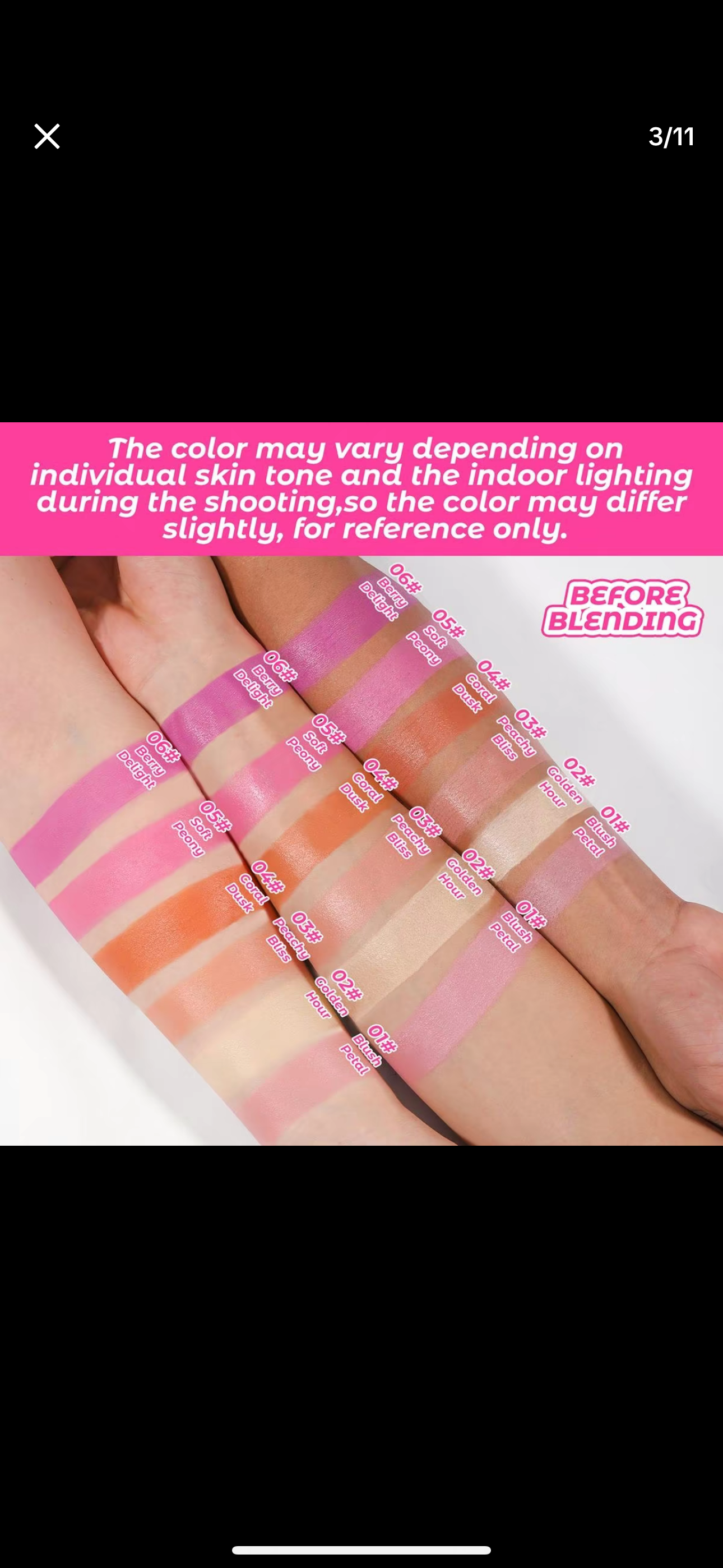 Bâton de Blush stick Cœur -Young Vision-The Phénix Styles