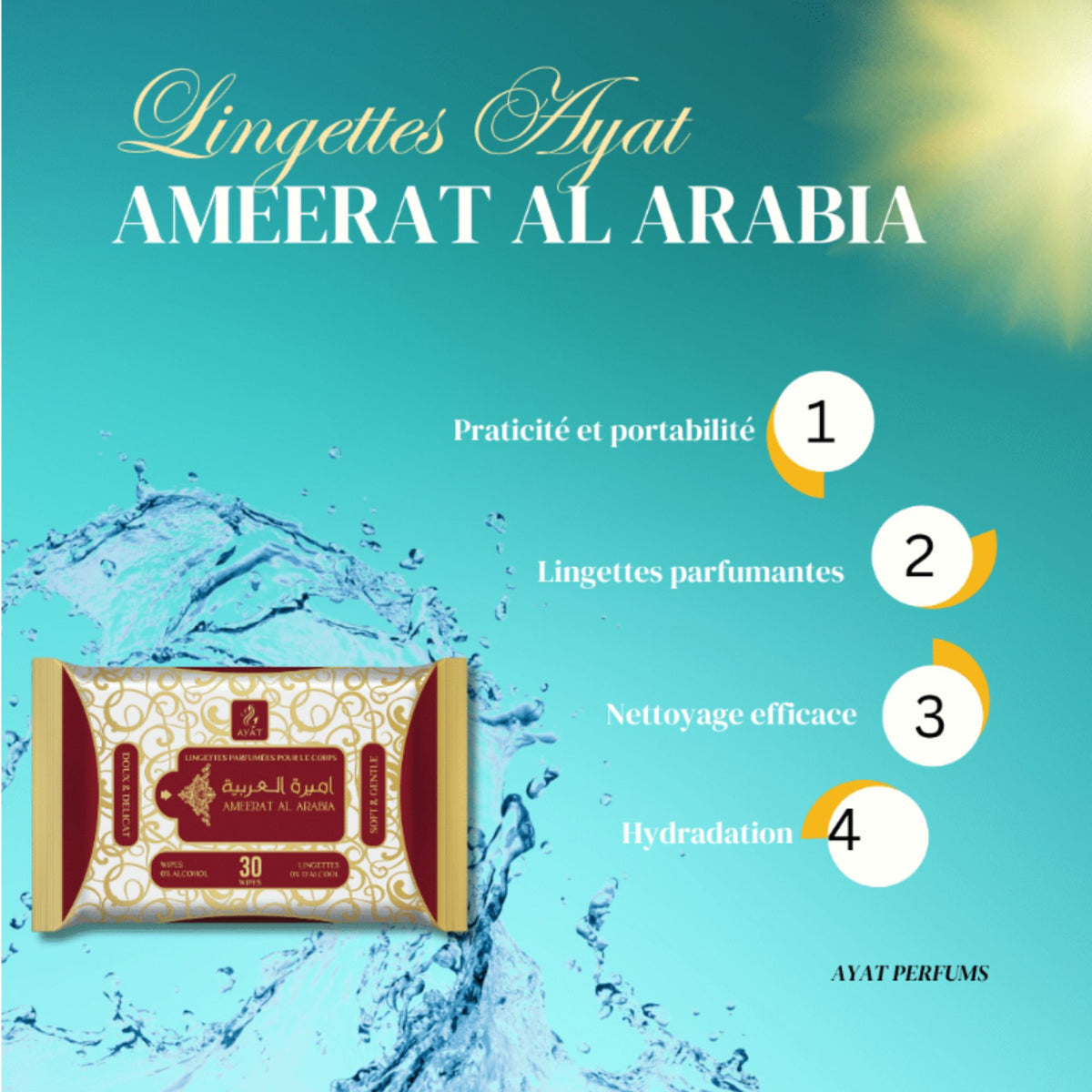 Lingettes Parfumées Pour Le Corps Ameerat Al Arabia-The Phénix Styles