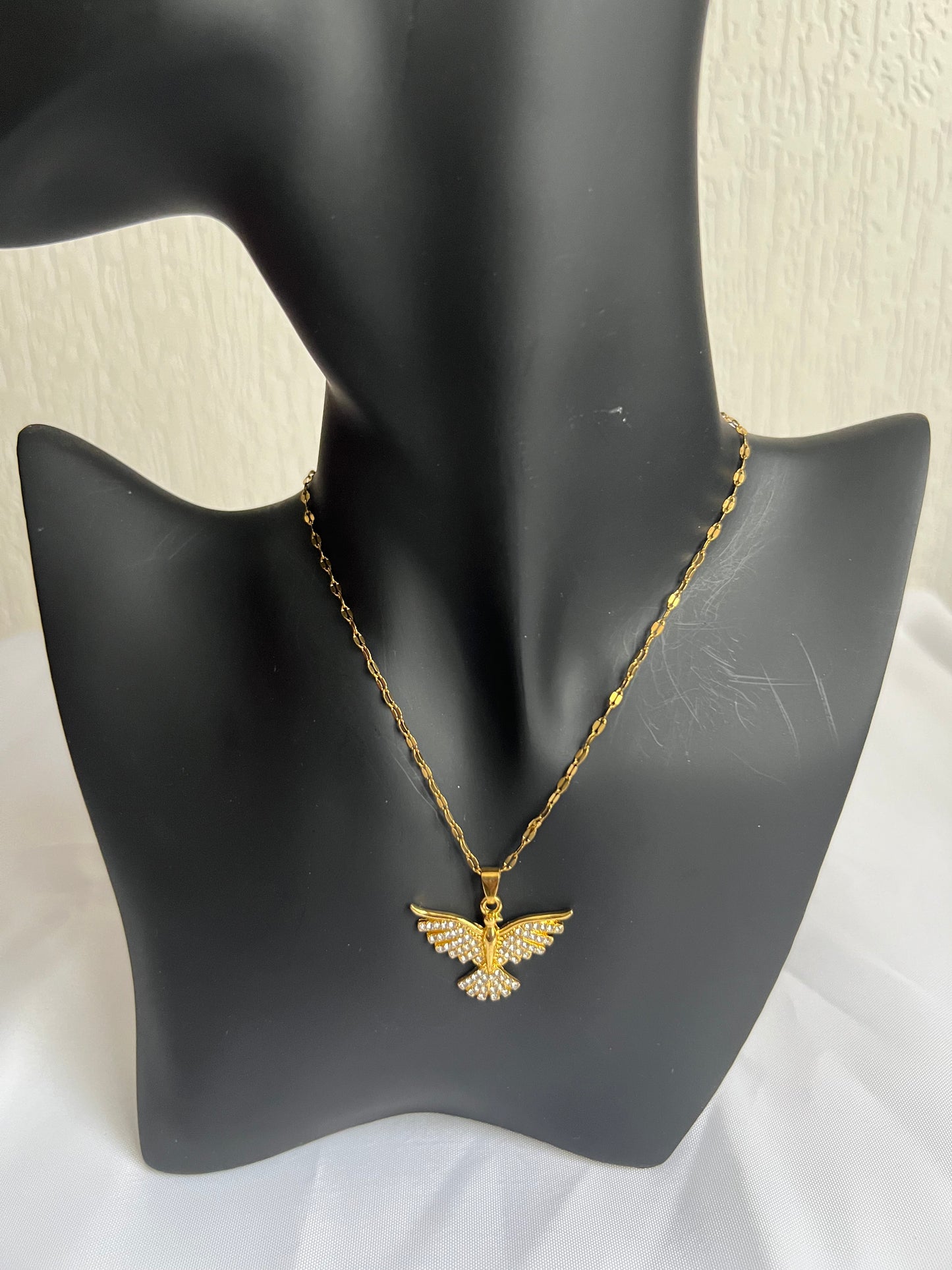 Collier Le PHÉNIX strass-Gold-The Phénix Styles