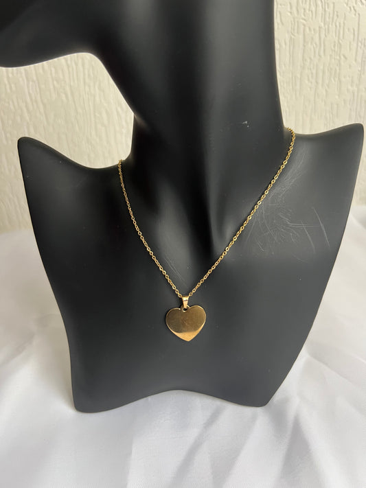 Collier CŒUR XL 1-Gold-The Phénix Styles