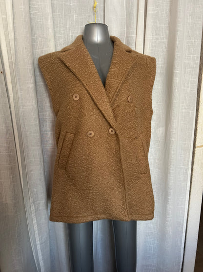 Veste blazer sans manche moumoute Sophie- The Phénix Styles