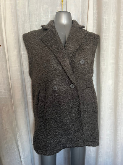 Veste blazer sans manche moumoute Sophie- The Phénix Styles