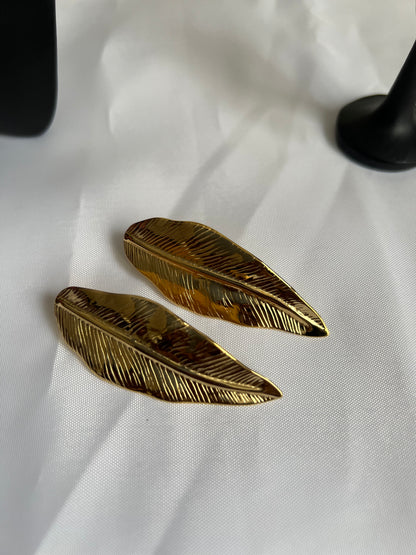 Boucle d’oreille Feuille-Gold-The Phénix Styles