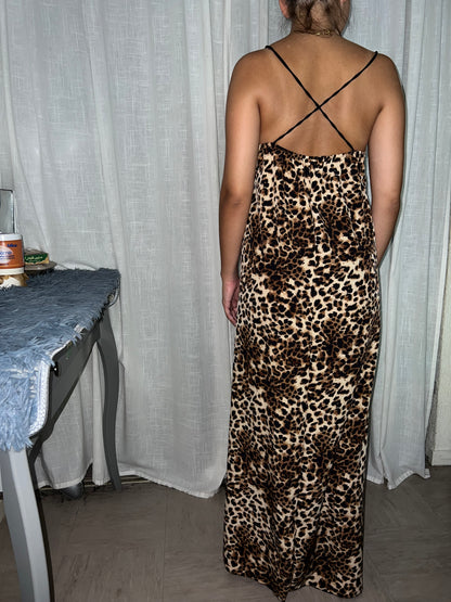 Robe longue Léopard TINA-The Phénix Styles
