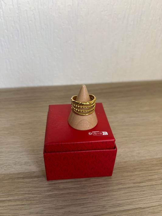 Bague motif perle dorée Tania-The Phénix Styles