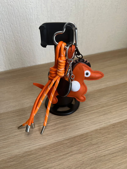 Grigri de sac alias bijoux de sac chien 🐕 orange-The Phénix Styles