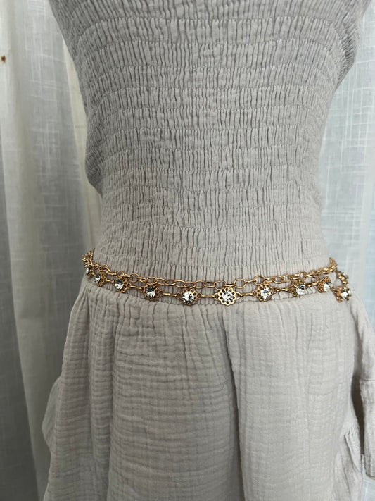 Ceinture chaîne bijoux Fleur 🌸 dorée-The Phénix Styles