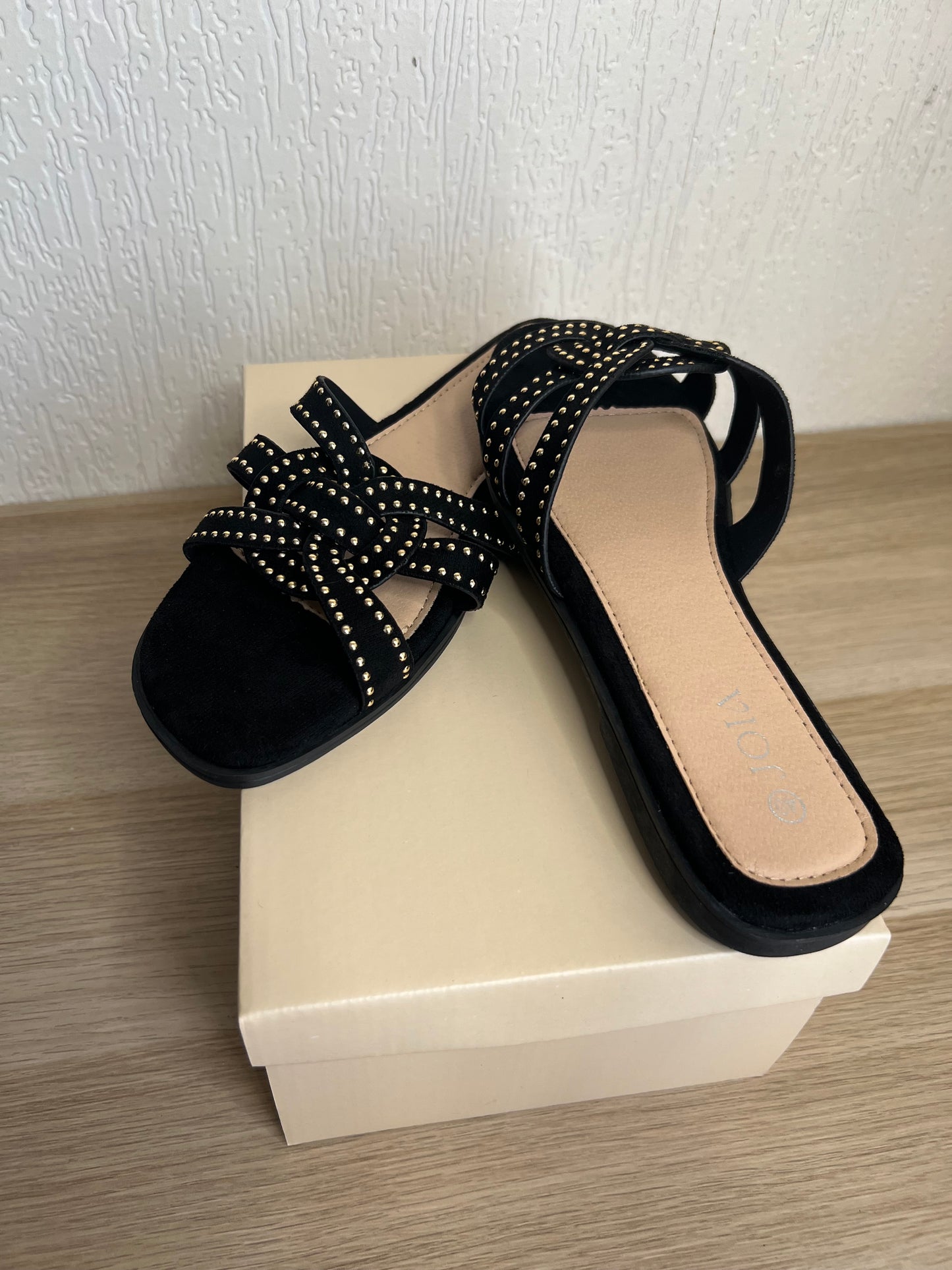 Claquette bijoux🩴 noir Star-The Phénix Styles
