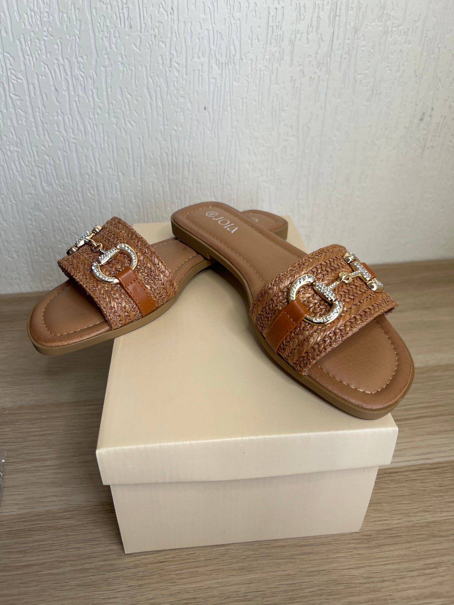 Claquette camel Laura-The Phénix Styles