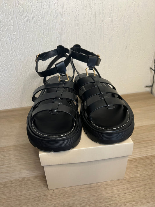 Spartiate noir LOUANA-The Phénix Styles