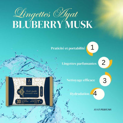 Lingettes Parfumées Pour Le Corps Blueberry Musk-The Phénix Styles