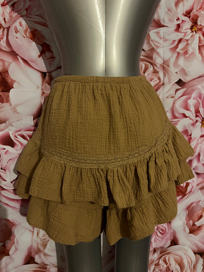 Jupe Short Jenna  en gaze de coton-The Phénix Styles