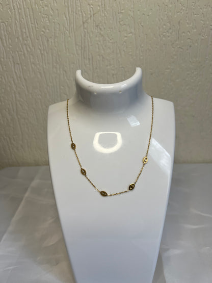 Collier "Yeux strass" Gold-The Phénix Styles