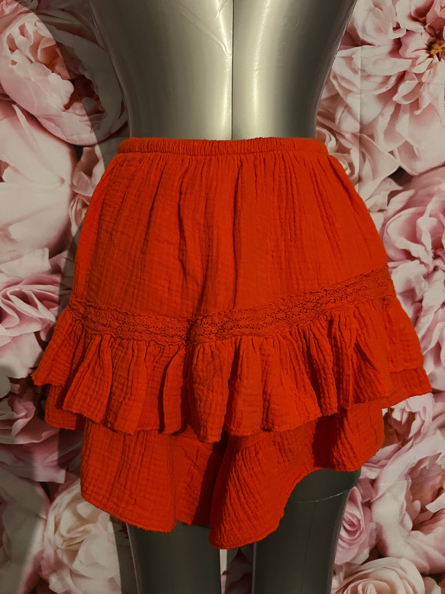 Jupe Short Jenna en gaze de coton-The Phénix Styles