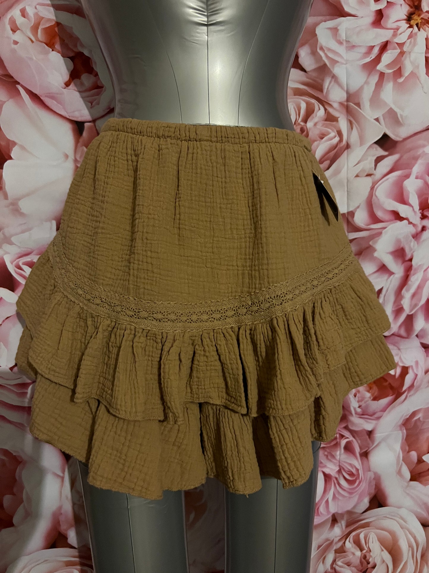 Jupe Short Jenna  en gaze de coton-The Phénix Styles